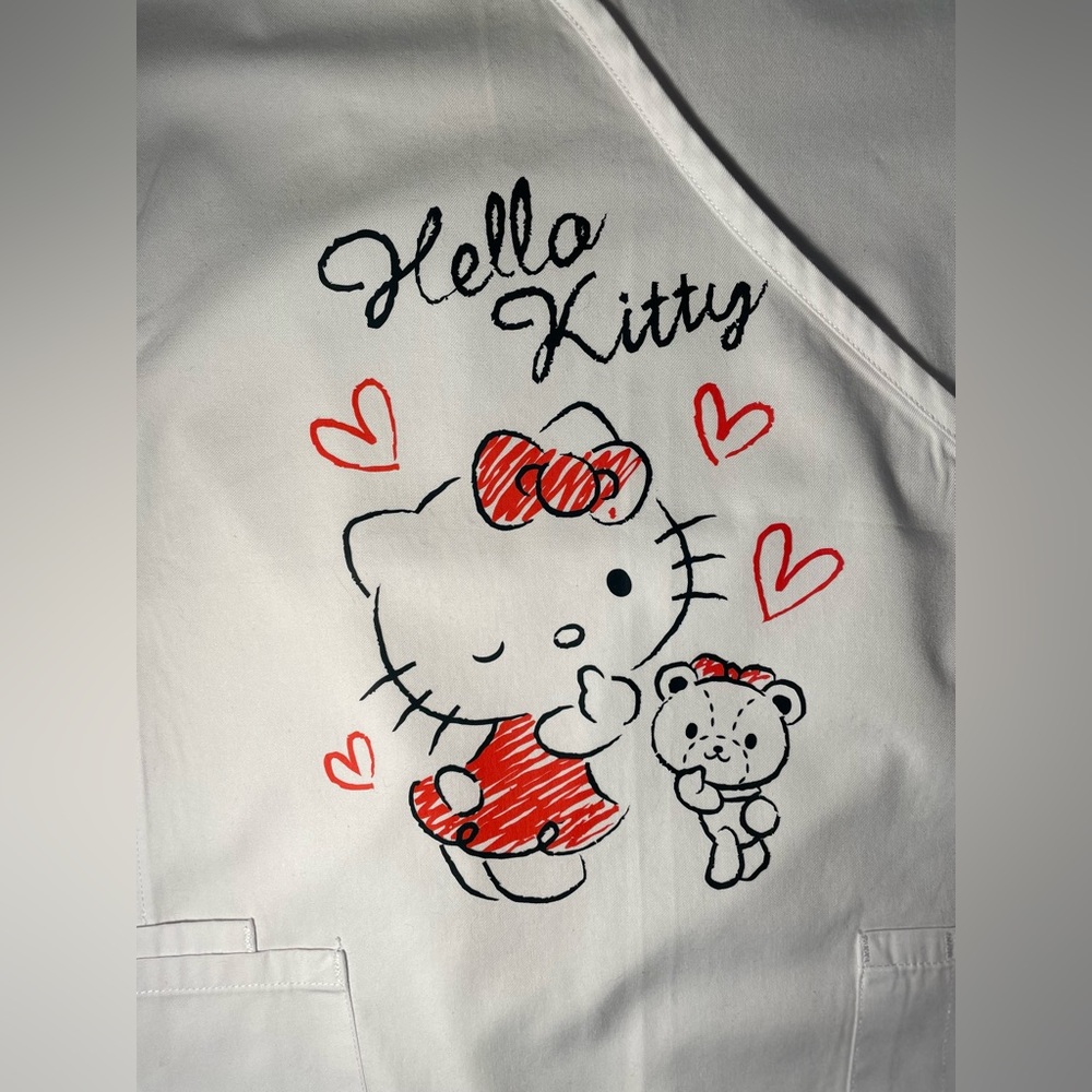 Hello Kitty Scrub Top size Med. Item was
Handprinted. So Cute
